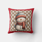 Coussin Noël des motoneiges (Verso)