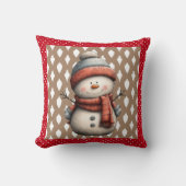 Coussin Noël des motoneiges (Recto)