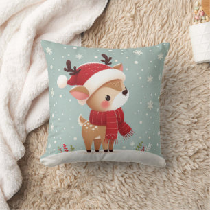 Coussin Noël des rennes