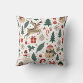 Coussin Noël d'hiver (Verso)