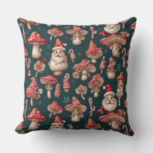 Coussin Noël du champignon père Noël