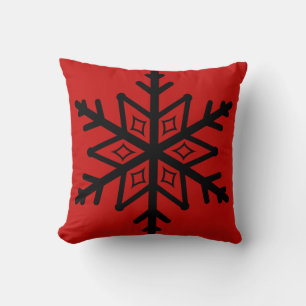 Coussin Noël élégant et élégant du flocon de neige