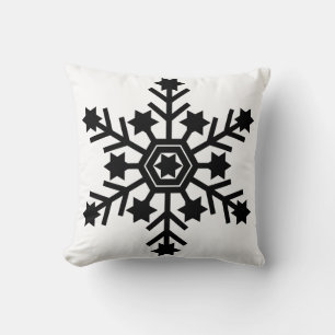 Coussin Noël élégant et élégant du flocon de neige