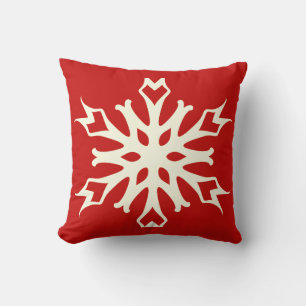 Coussin Noël élégant et élégant du flocon de neige