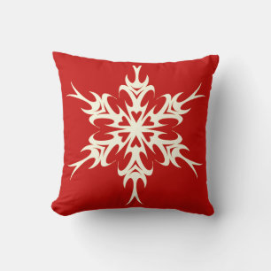 Coussin Noël élégant et élégant du flocon de neige