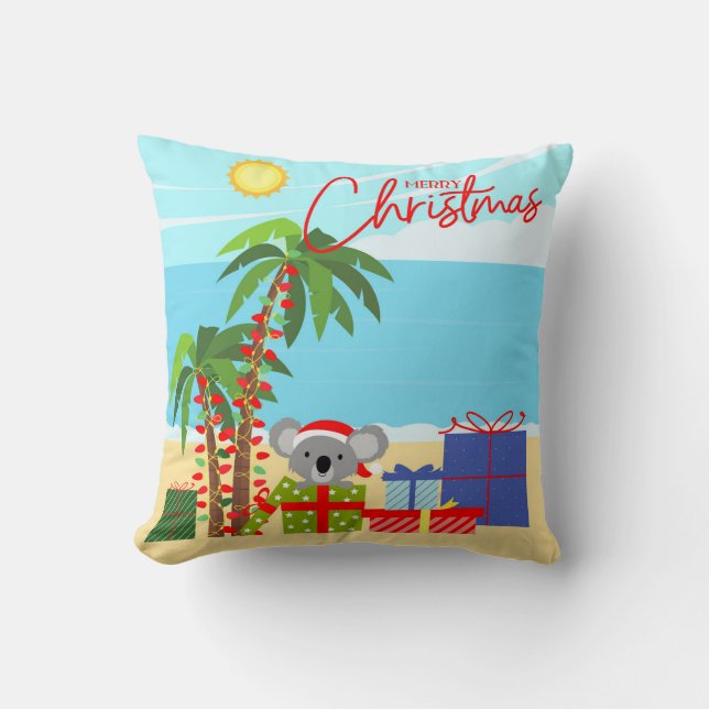 Coussin Noël en Australie (Recto)