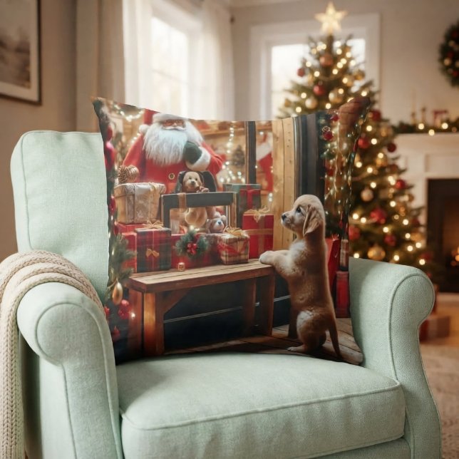 Coussin Noël et Vœux (Créateur téléchargé)