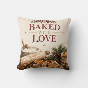 Coussin Noël européen élégant, Boulangerie de pain d'épice