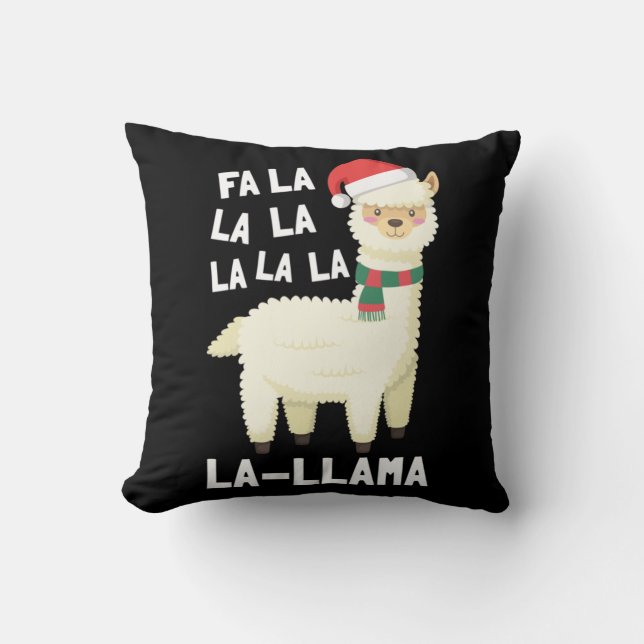Coussin Noël Fa La Llama Essentiel (Recto)