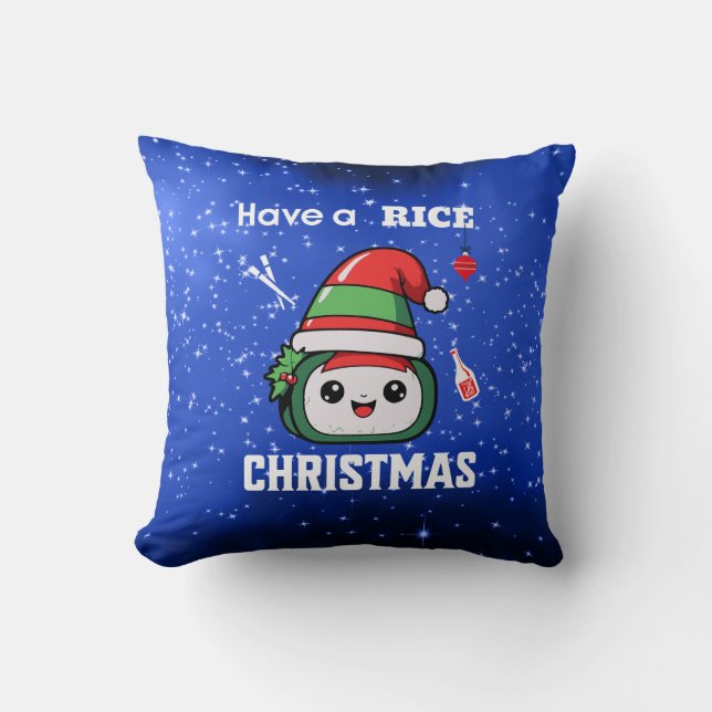 Coussin Noël Fun Sushi (Recto)