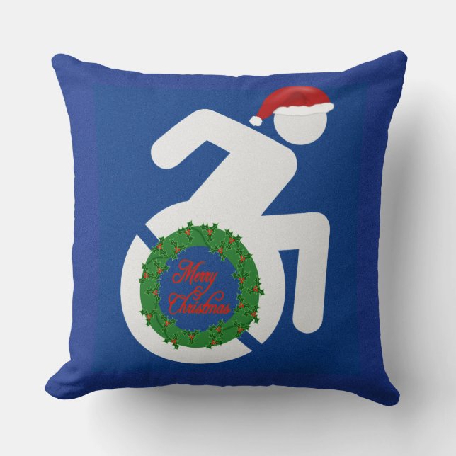 Coussin Noël Handicapé (Recto)