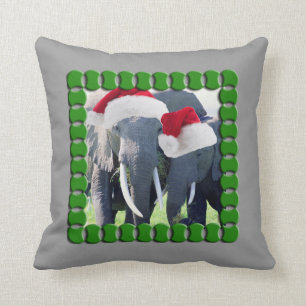 Coussin Noël inoubliable d'éléphant