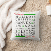 Coussin Noël Kwanzaa Hanoukka Solstice Yuletide (Couverture)