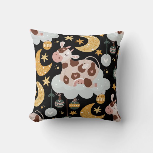 Coussin noël laiteux (Recto)