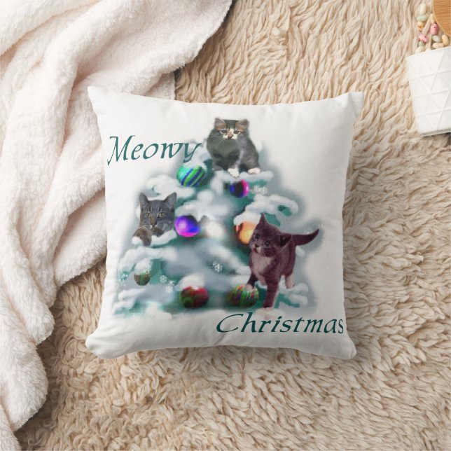 Coussin Noël Meowy (Couverture)
