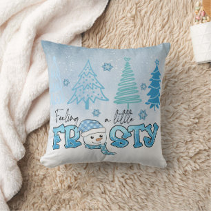 Coussin Noël mignon Snowman
