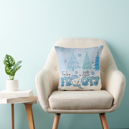 Coussin Noël mignon Snowman (Chaise)