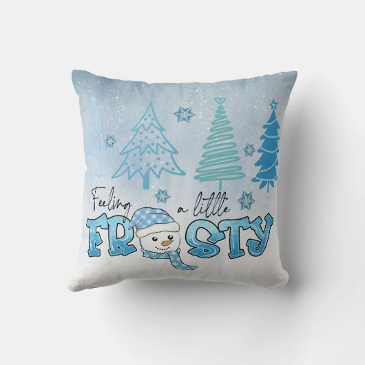 Coussin Noël mignon Snowman (Verso)