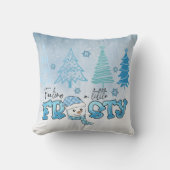 Coussin Noël mignon Snowman (Recto)