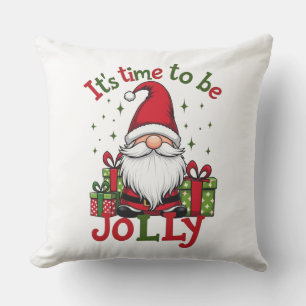 Coussin Noël mignonne Jolly Père Noël Holiday