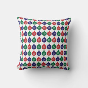 Coussin Noël Motif Bauble coloré