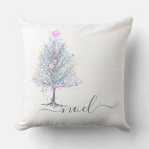 Coussin Noel noël arbre gardien avec message