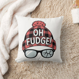 Coussin Noël Oh Fudge Vacances de Noël Drôle de Fête