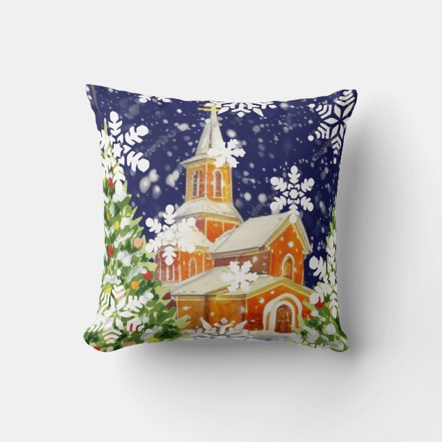 Coussin Noël orthodoxe (Recto)