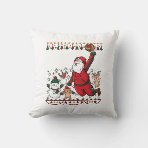 Coussin Noël Père Noël Volleyball Bonhomme de neige Renne
