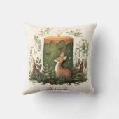 Coussin Noël personnalisé Whimsical Baby 1er Christma (Verso)