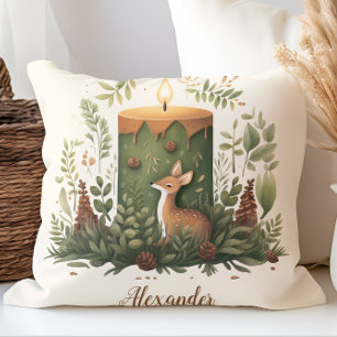 Coussin Noël personnalisé Whimsical Baby 1er Christma