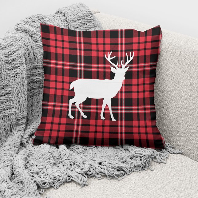 Coussin Noël Russe Rouge Plaid Cerf (Créateur téléchargé)