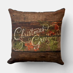 Coussin Noël rustique