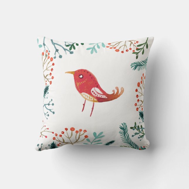 Coussin Noël rustique naturel (Verso)