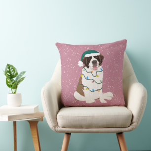 Coussin Noël Saint Bernard