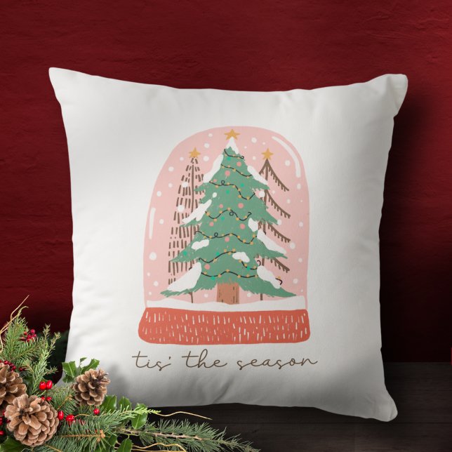 Coussin Noël Snow Globe (Créateur téléchargé)
