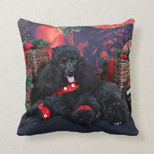Coussin Noël - Toby - caniche
