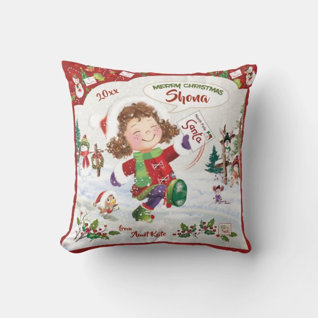 Coussin Noël, trouvent 3 Bells, activité mignonne de (Recto)
