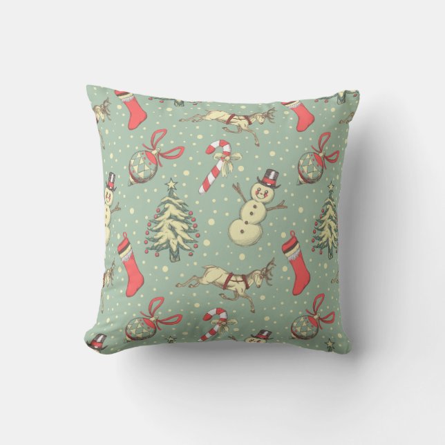 Coussin Noël vintage (Recto)
