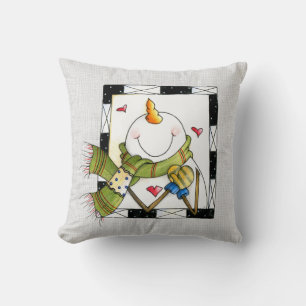 Coussin Noël Whimsman Snowman