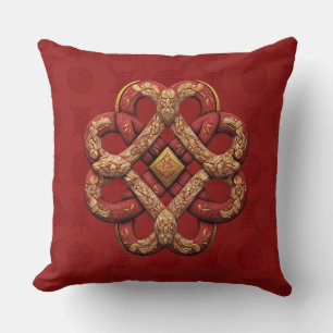 Coussin Noeud chinois décoratif