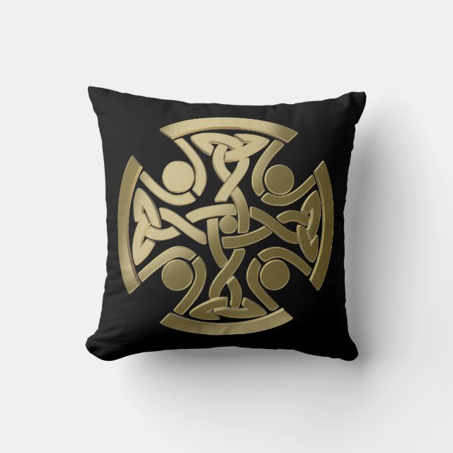 Coussin noeud d'or celtique (Recto)