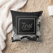 Coussin Noir, argent et blanc 10e anniversaire (Couverture)