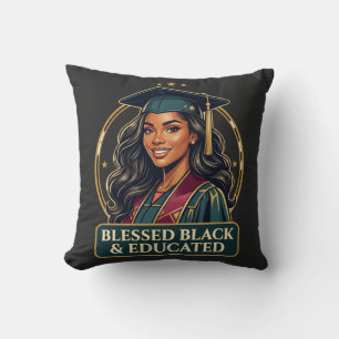 Coussin Noir bénis et éduqués