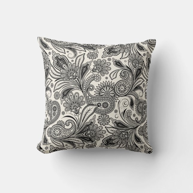 Coussin Noir et blanc (Recto)