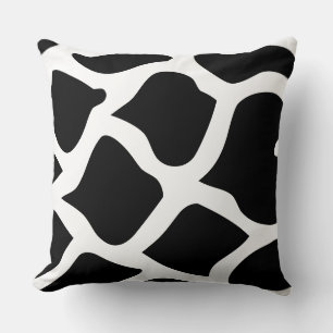 Coussin NOIR ET BLANC abstrait