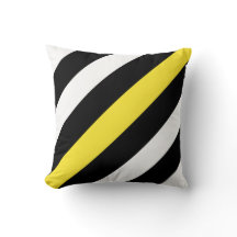 Noir et blanc avec les rayures jaunes
