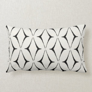 Coussin noir et blanc décoratif chic moderne