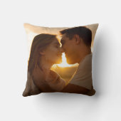 Coussin Noir Et Blanc M. Et Mme Photo Établie (Verso)