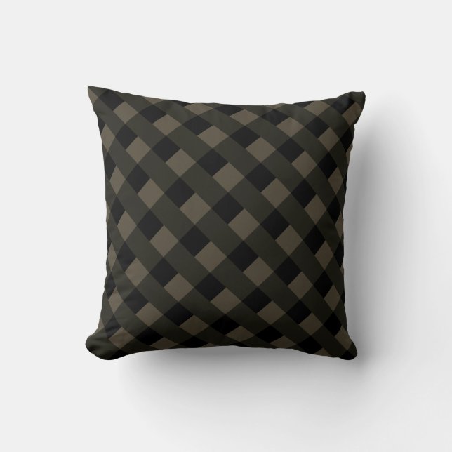 Coussin noir et Brown (Recto)
